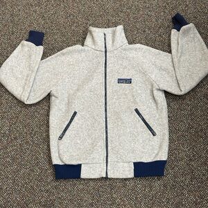 PATAGONIA Unisex Medium Full Zip Stand Collar Jacket Gray Blue 70s 80s Vintage